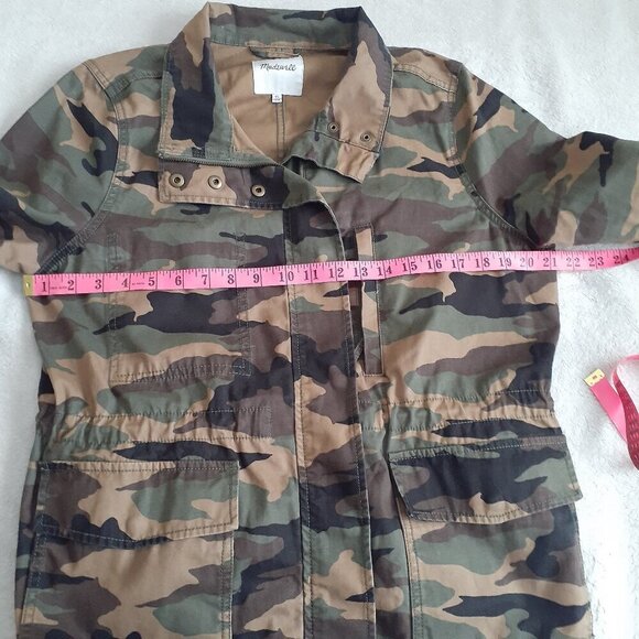 Madewell Women's Size XL Camo Dispatch Canvas Military Jacket - Picture 12 of 14